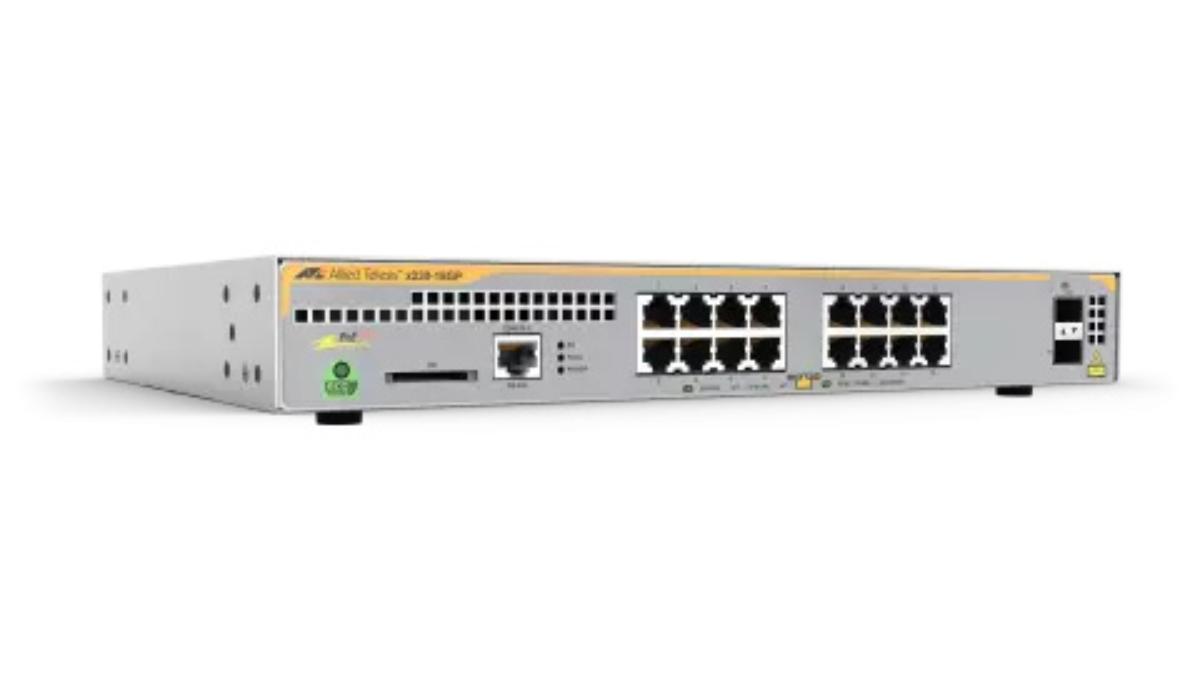AT L2+ SWITCH 16 POE 1000T PORTS 2XSFP