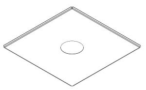 METAL CEILING PANEL FOR DOME CAM METAL CEILING PANEL FOR DOME CAM