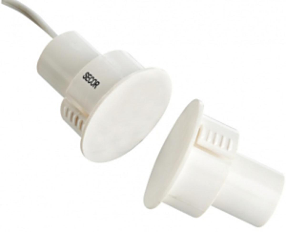 STEEL DOOR REED SWITCH WHITE 19X25MM