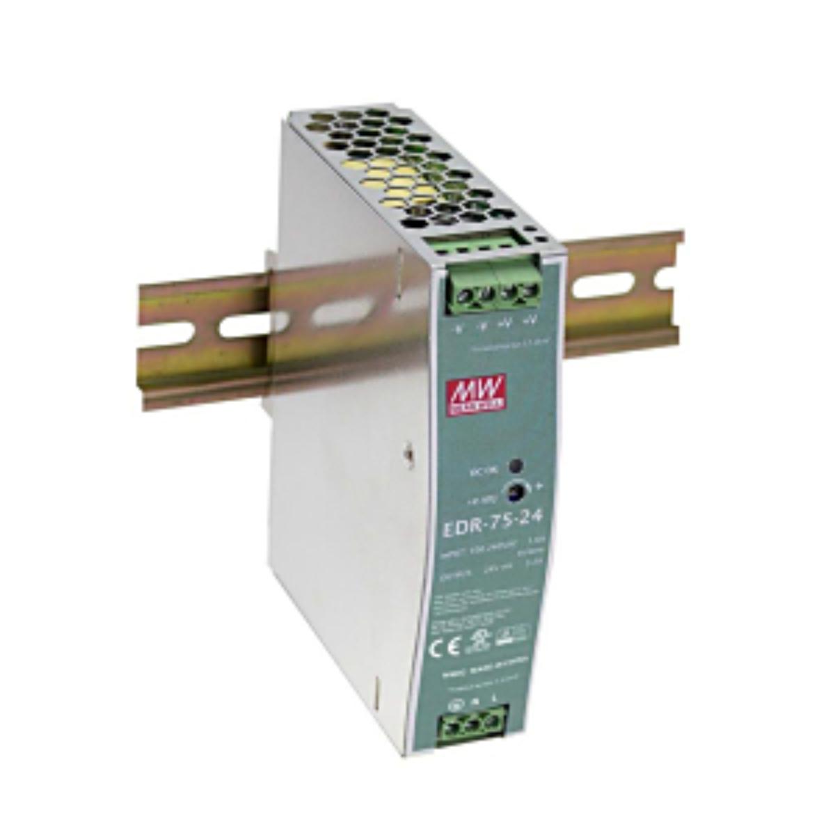 POWER SUPPLY DIN RAIL 75W 12V 6.3A ECO