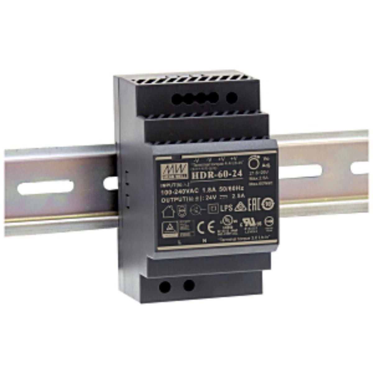 MEANWELL DIN RAIL 60W 48V 1.25A PSU