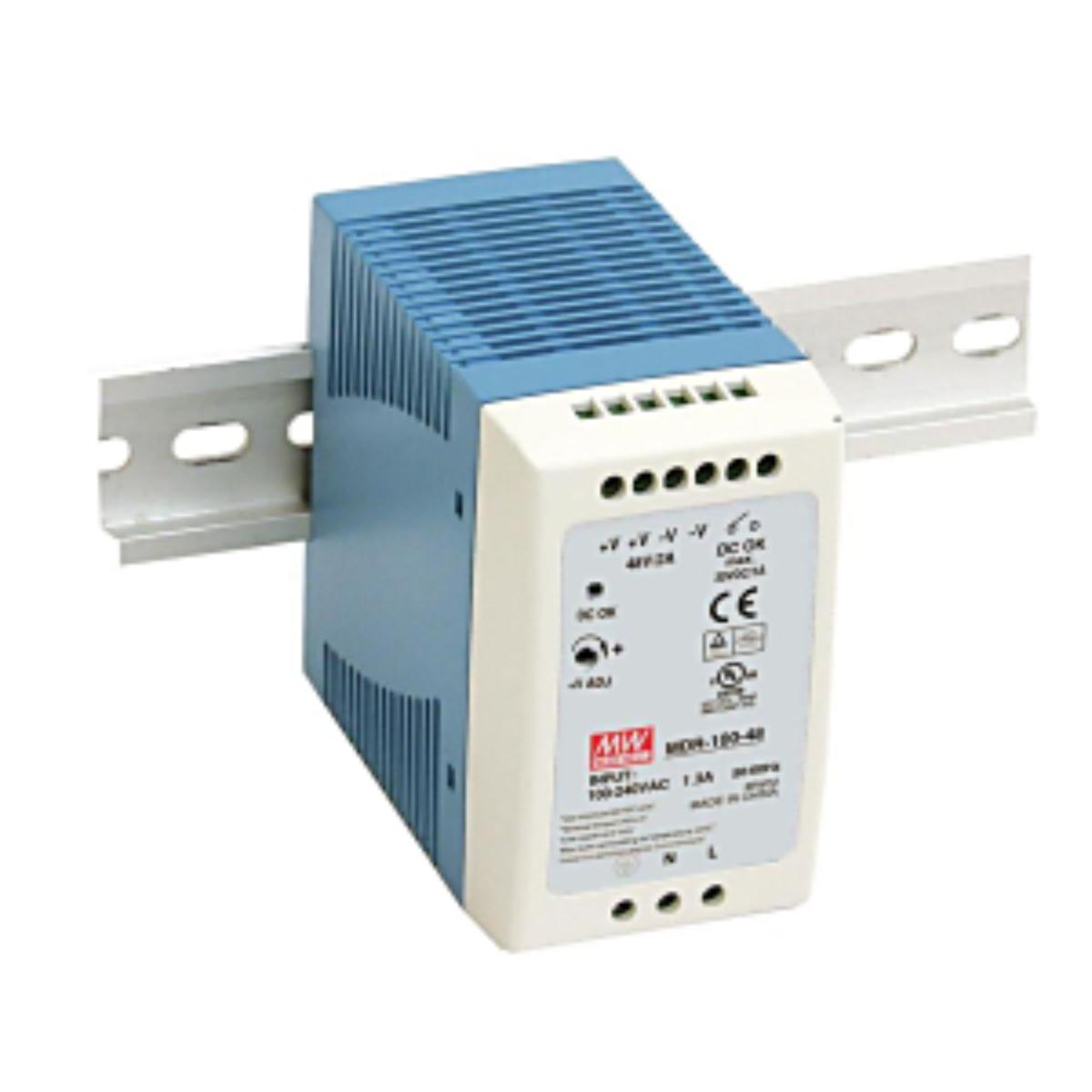 48VDC OUTPUT 100W POWER SUPPLY DIN MTD