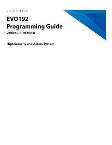 PROGRAMMING MANUAL EVO LANGUAGE-ENGLISH