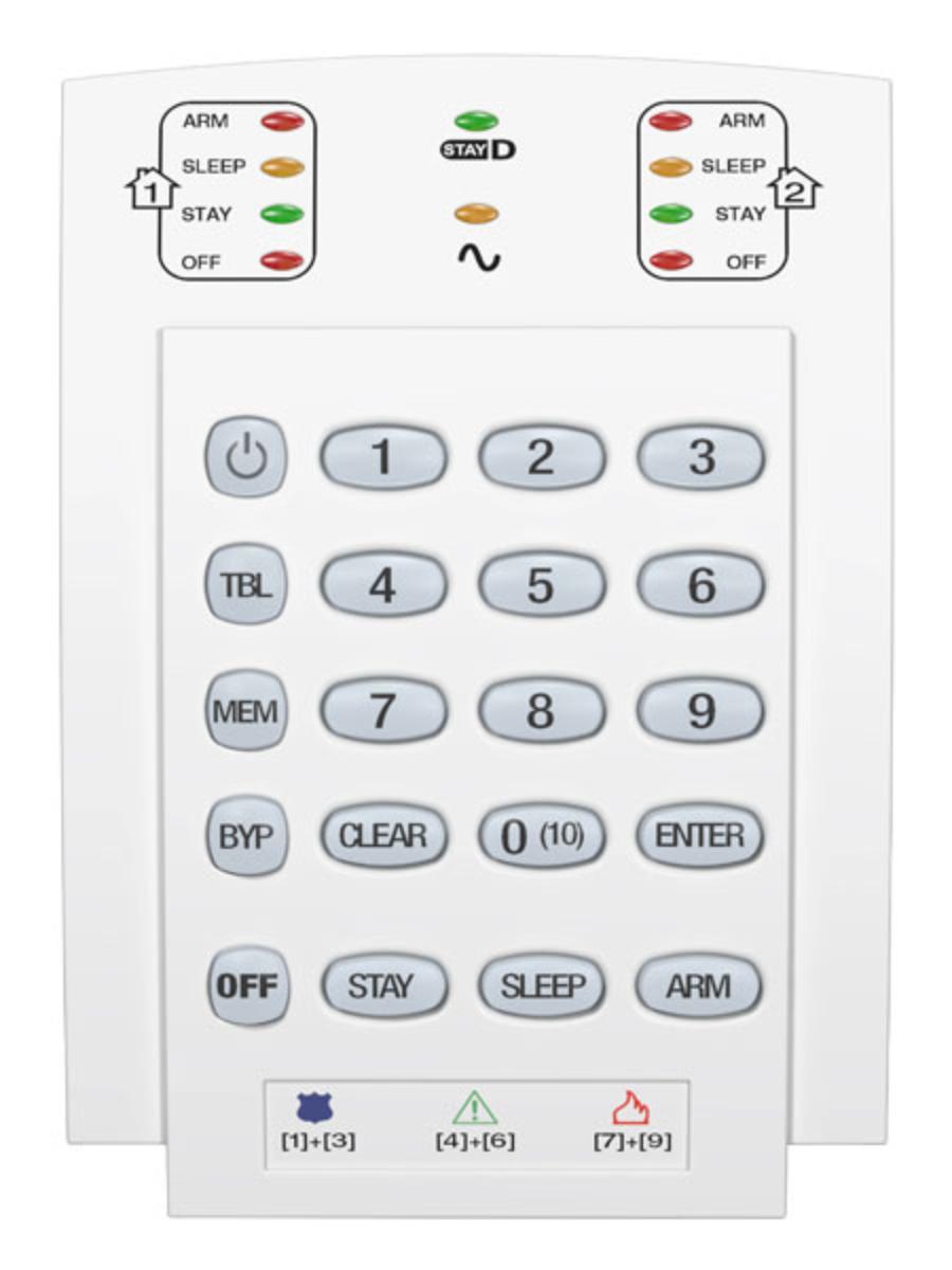 10-ZONE HARDWIRED LED KEYPAD MODULE TAMP