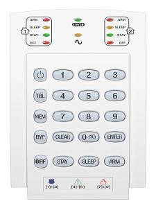 10-ZONE HARDWIRED LED KEYPAD MODULE TAMP